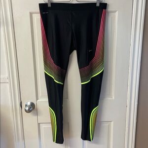 Nike Drifit Power Speed running athletic leggings women’s size XL